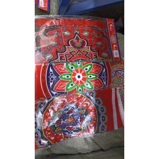 شرشف طاولة رمضان 114/4 (خفيف  زخارف عشوائي) 108*180