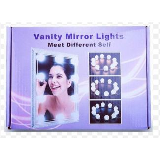  10/13 اضاءة مرايا 10 لمبات ليد مع التحكم باللون وقوة الاضاءة