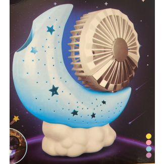 تيبل لامب مع مروحة شكل هلال 18/15