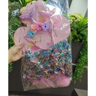 فستان تنكري بناتي مع تنورة حورية البحر 88/7