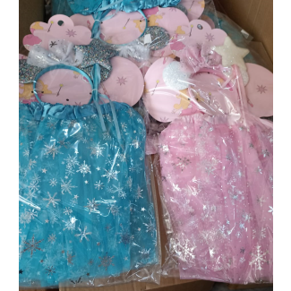  88/6   فستان تنكري بناتي مع تنورة طوق ميكي ماوس