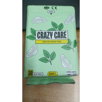فوط صحية 30 قطعة crazy care - mint