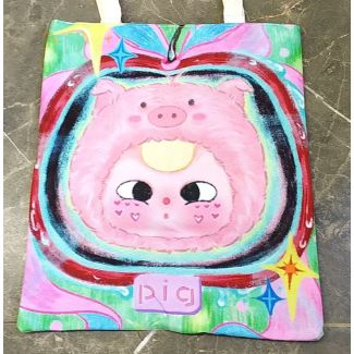 6/1(قوس قزح  ) شنط كتف رسمة لابوبو -LABUBU