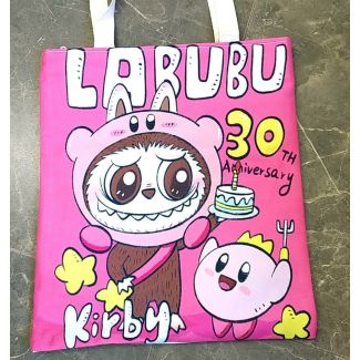 شنط كتف رسمة لابوبو (لون زهري/عيد ميلاد/كعكة) 6/2-LABUBU