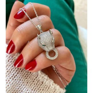  سنسال ستانليس ستيل 3/21 - نمر فضي