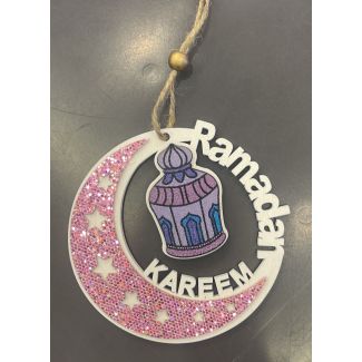 تعليقة رمضان 93/7-رمضان كريم فانوس وهلال صغير