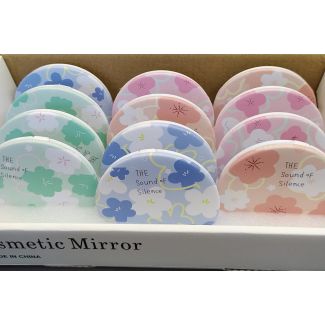  مراية صغيرة 17/4 مدور(ورود ) 