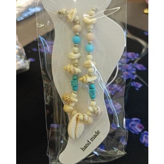 خلخال حجر ازرق وصدف  4/11 (SET - 11)