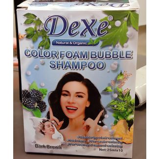 شامبو صبغ شعر كيس 1/4 (بني غامق)