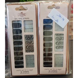 شرائح اظافر جل 10/80 (اسود)