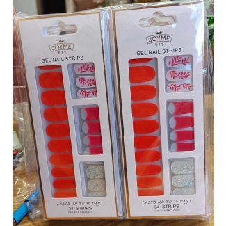 شرائح اظافر جل 10/80 (برتقالي فاقع )