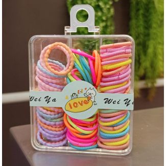 ربطات شعر اطفال ملون مربع   49/8+49/9