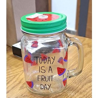 مجات شكل مرتبان زجاج/ بطيخ 25/12 TODAY IS A FRUIT DAY
