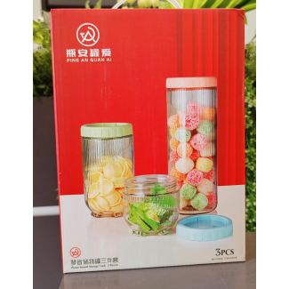 طقم مرتبان زجاج 3 قطع 19/37