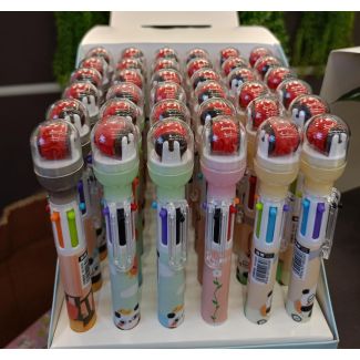 اقلام حبر  10 الوان مع عجلة طبع الختم 22/7