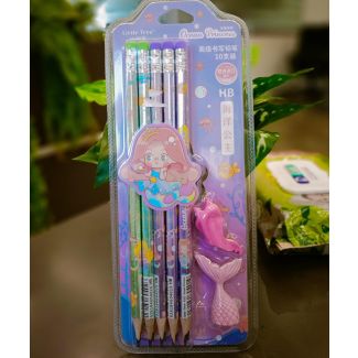 اقلام رصاص مع محاية وغطاء  1/13 (10 اقلام)