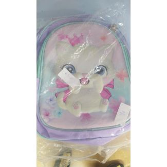 حقيبة مدرسية 24/8+24/11 قطة ابيض