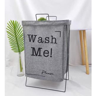 سلة غسيل خيش هيكل معدني  21/3