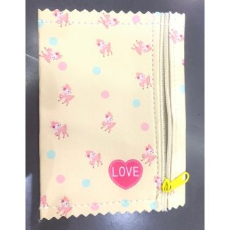 جزدان فرطة 2/3 (بنت - اصفر وزهري)