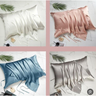 مجموعة وجه وسادة ستان 