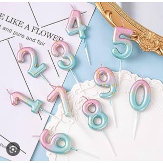 شمع ارقام اعياد ميلاد فرادي 37/1