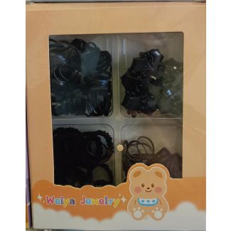 بكل اطفال وملاقط شعر اسود 1/8