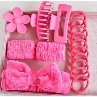 طقم بكل وملاقط شعر 79/59 - زهري