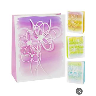 اكياس هدايا صغير 91/5 رسمة وردة مع برق 