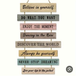 تعليقة خشب   104/1  BELIVE IN YOURSELF نصائح