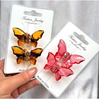 ملقط شعر فراشة ثنائي 139/5