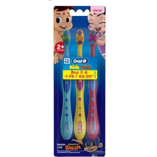 فراشي اسنان اورال بي اطفال 3 قطع