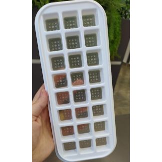 قوالب ثلج مستطيل مع قاعدة سيليكون 11/8