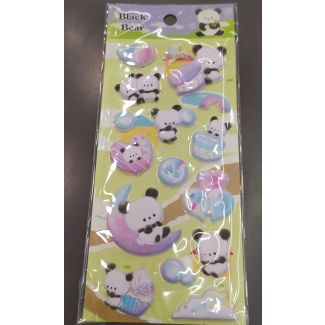 3D (ستكرز اطفال (باند ا6/30-BLACK BEAR-(SET 8)