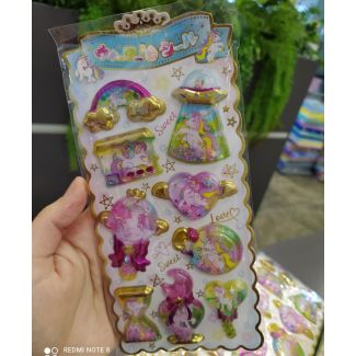 ستكرز اطفال  يونيكورن  6/4--ثري دي