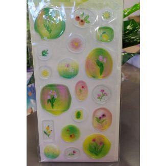 ستكرز اطفال 37/1 وروود لون اخضررر -FLOWER