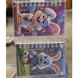 دفاتر نوت 4 قطع 26/7 - ارنب 