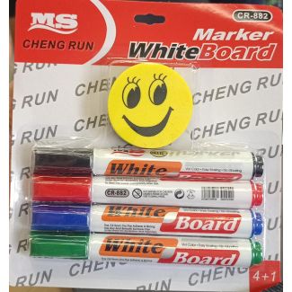 اقلام وايت بورد و ممحاة سمايل 10/13