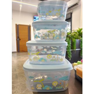 علب تبروير 4 قطع 11/6