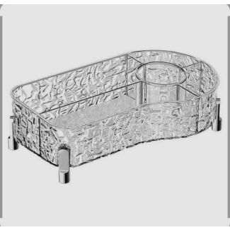 منظم بلاستيك شفاف مع تقسيمات 9/21