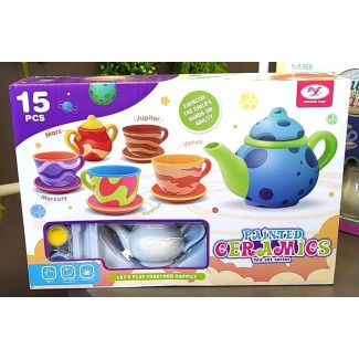  طقم شاي سيراميك 15 قطعة(868/E16) painted ceramics