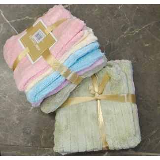 فوطة غبرة مايكروفايبر خماسية ملونه 14/12