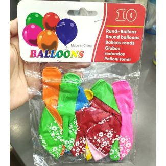 بالون اعياد ميلاد 10 قطع ورود 1264/3