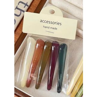 كلبسات شعر خماسي 8/94 لامعة