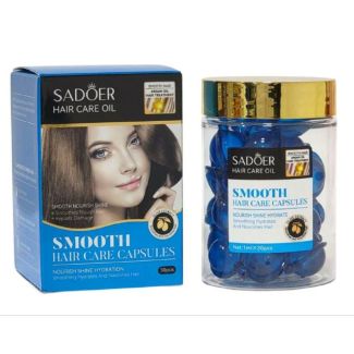  كبسولات زيت العناية بالشعر 30 قطعة بمستخلص الزيتون/ ازرق SADOER