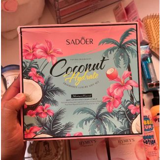   طقم ترطيب وعناية 3 قطع برائحة جوز الهندSADOER  COCONUT
