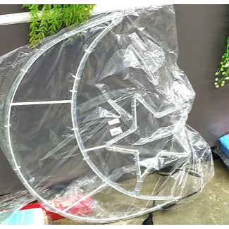 هلال مع نجمة مضيئة 1/3 شفاف الحجم الكبير