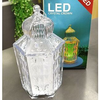 فانوس كريستال مضيء 18/5 شكل مأذنة مسجد