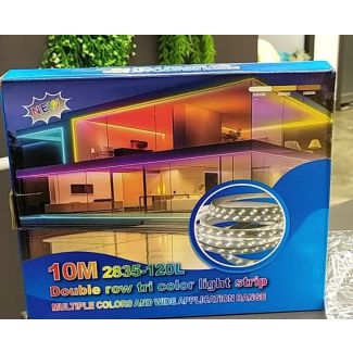 حبل اضاءة 10 متر 3/6-DOUBLE ROW TRI COLOR LIGHT