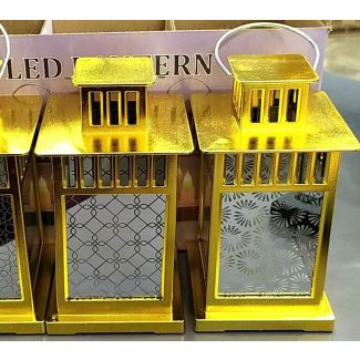 فانوس معدن وزجاج 18/3 