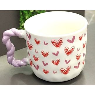 مج زجاج 20/7 قلوب